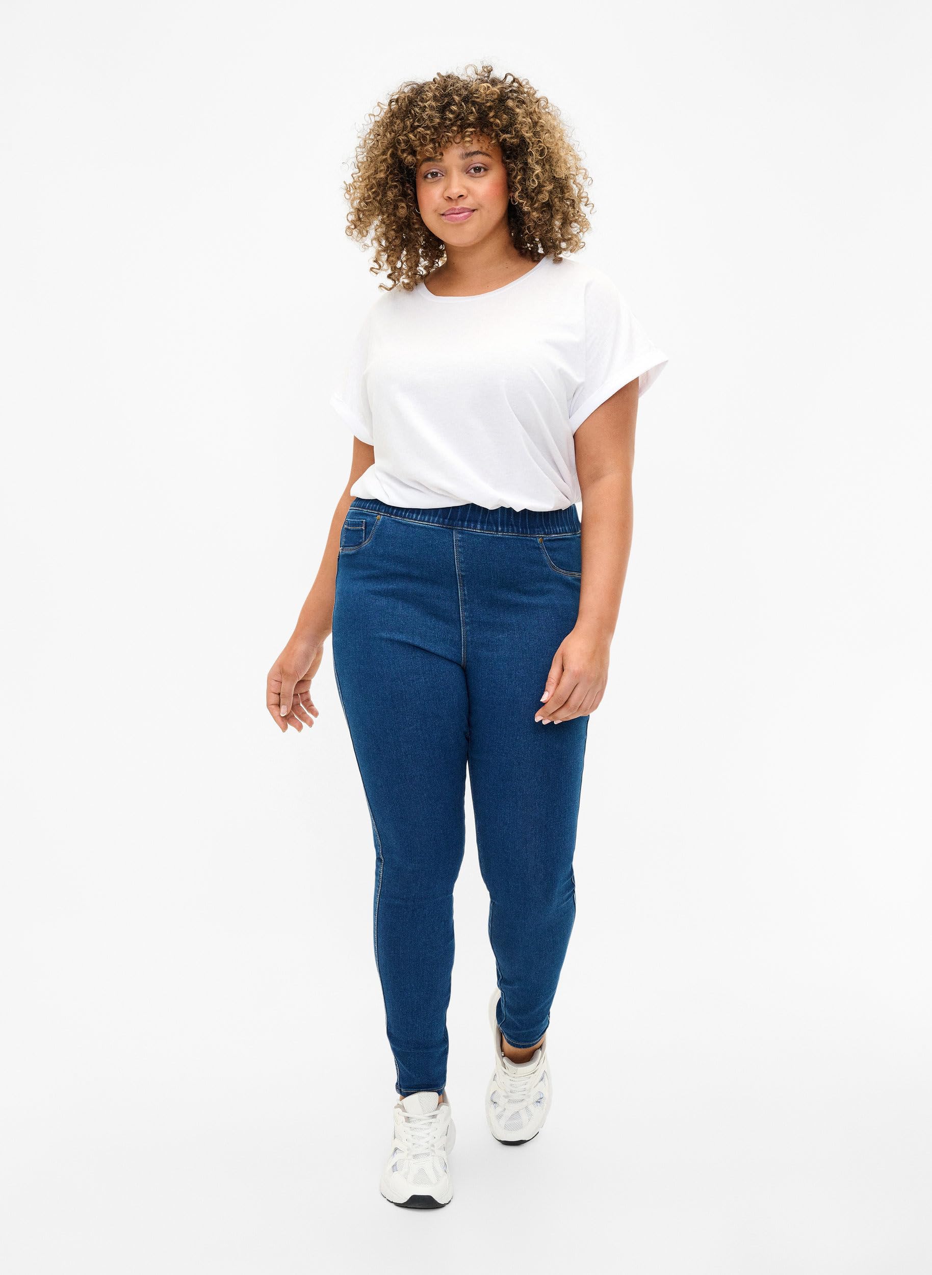 Zizzi Trousers Leggings Jeggings schwarz 42W-62W Stretch