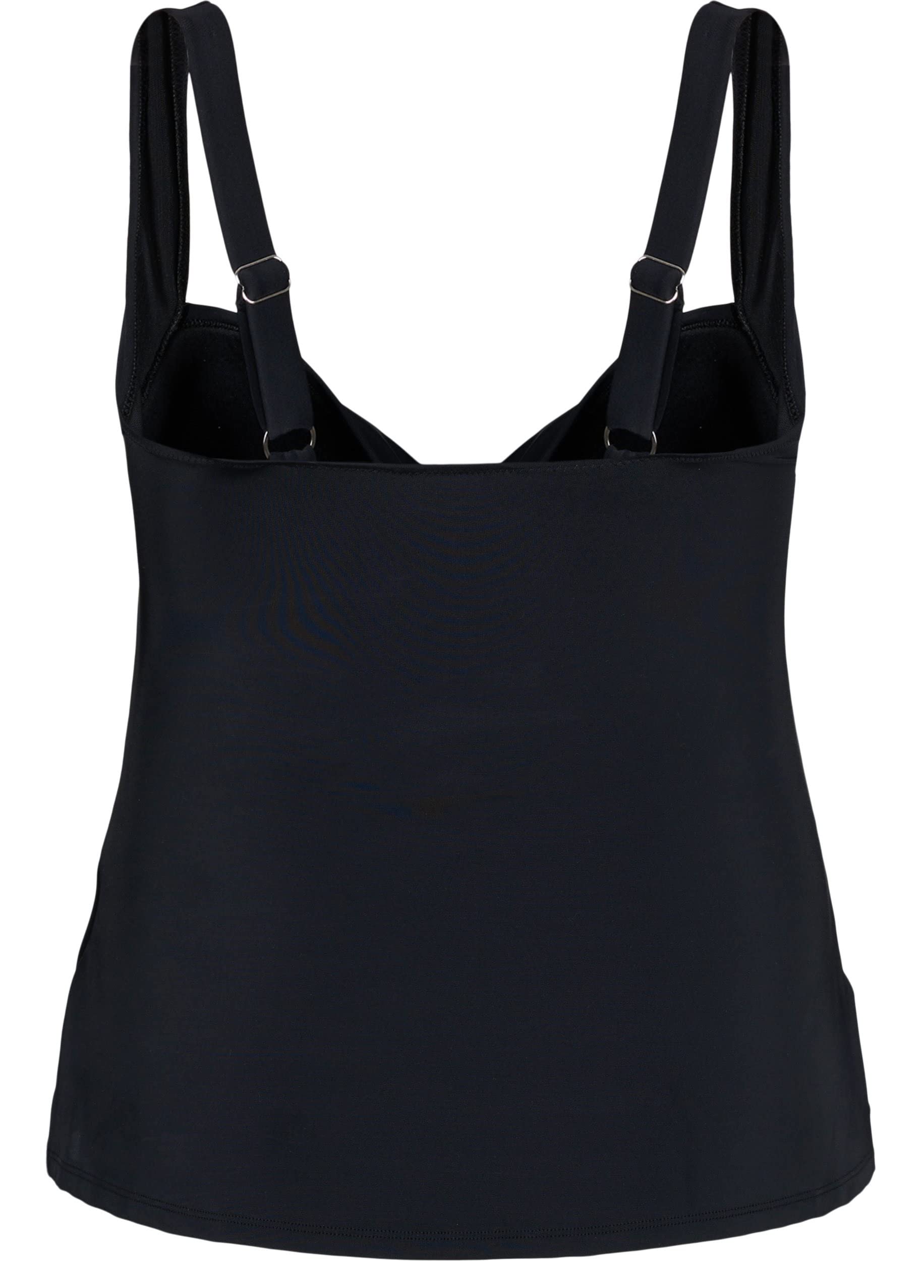 Zizzi Swim Tankini Bademode Top Schwarz 46-48