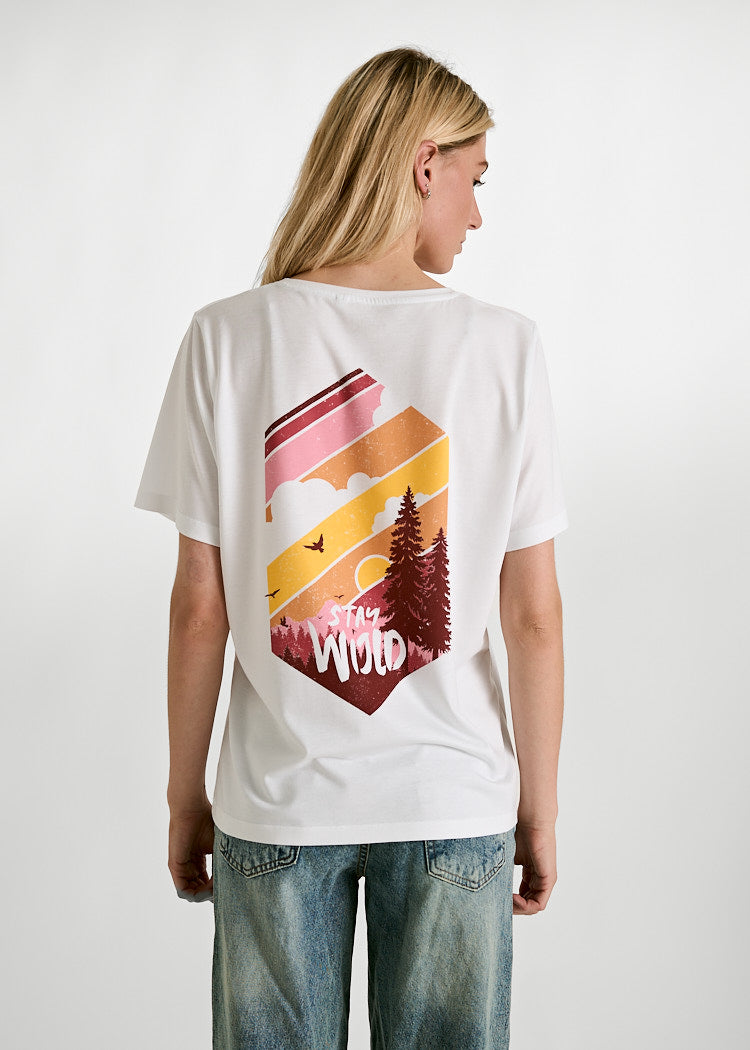 Wijld Tilda Stay Wijld Stripes Damen Shirt Lyocell
