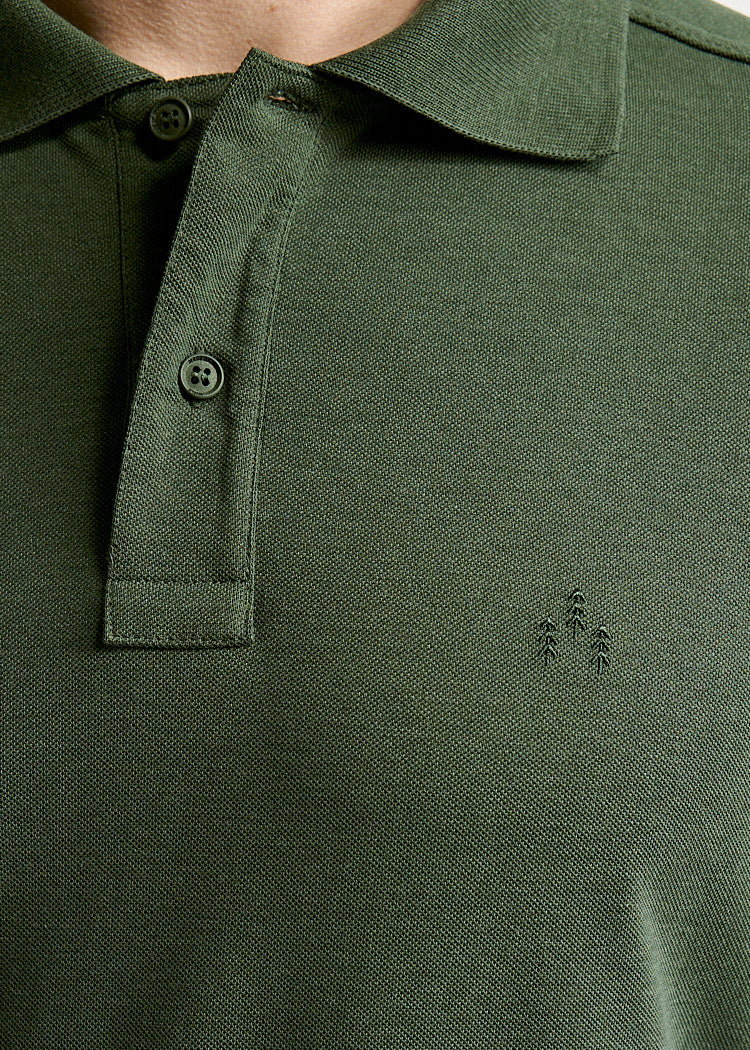Wijld Polo-Shirt Paul Black Forest Herren Polo Slim L Lyocell