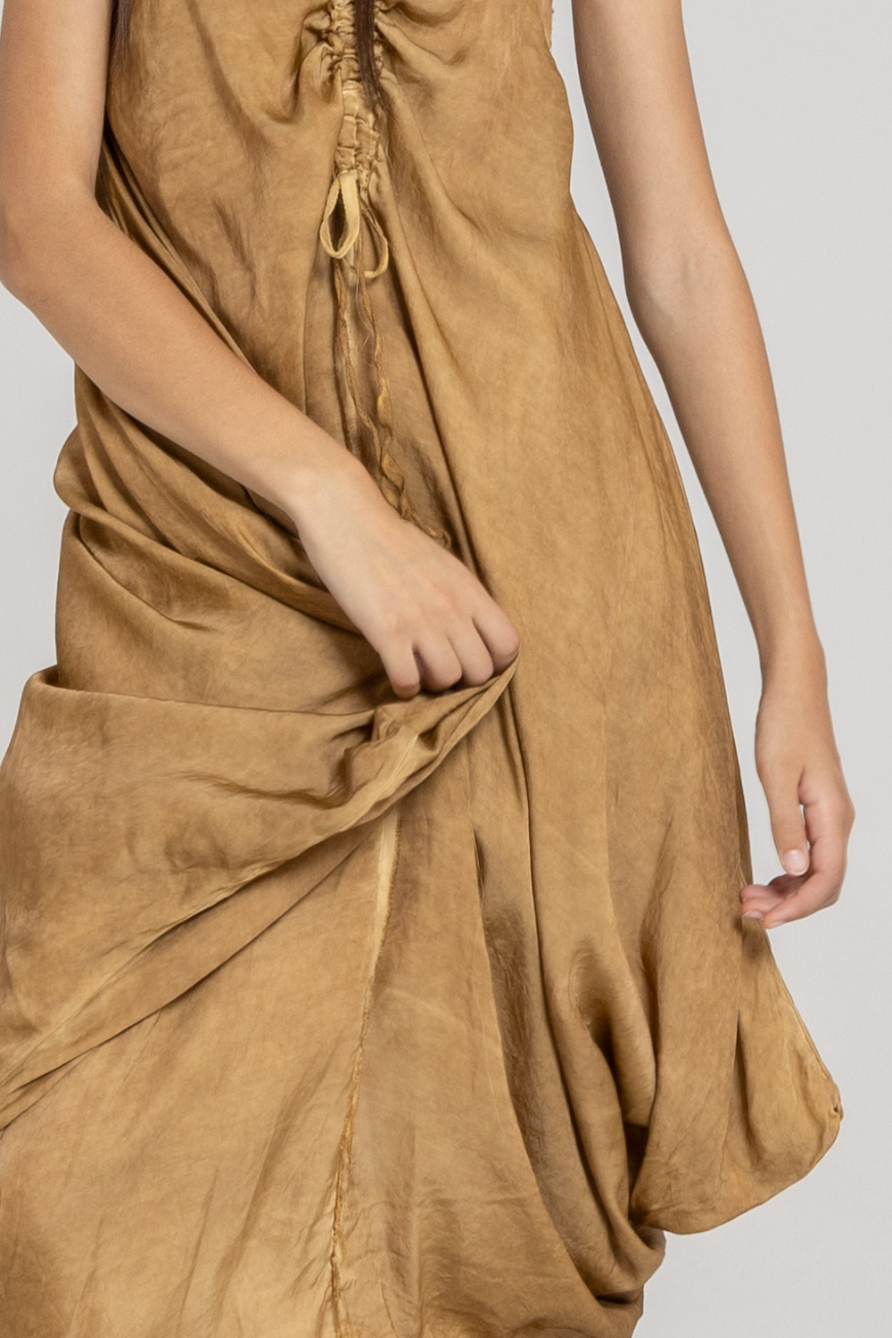 Sanctamuerte Abiti Abito Lungo Kleid verstellbare Träger