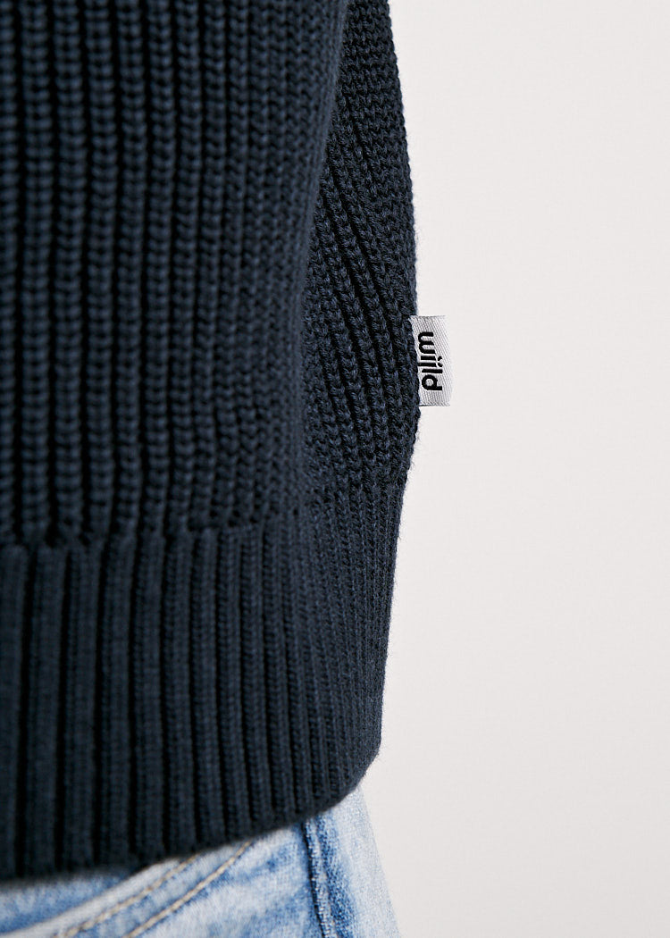 Wijld Troyer Carbon Herren Strickpullover Holzfaser