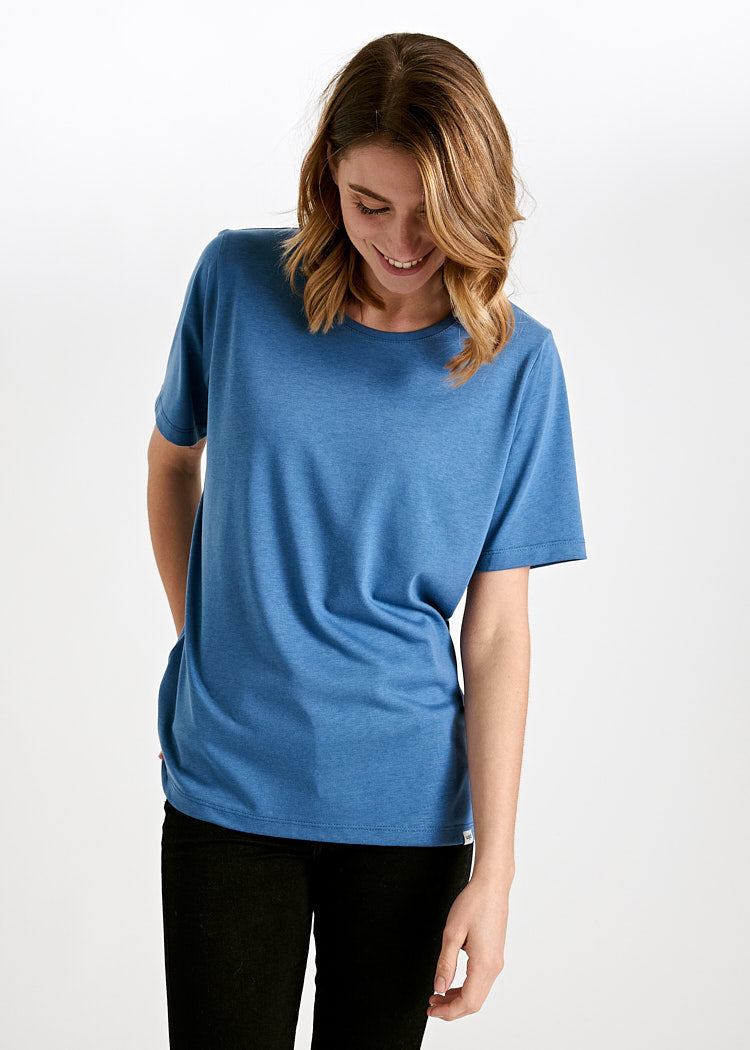 Wijld WoodShirt Tilda Damen T-Shirt Bijou Blue Holz