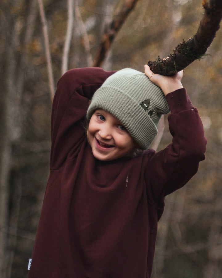 NIKIN TreeSweater Kids Kinderpullover Chestnut braun Bio