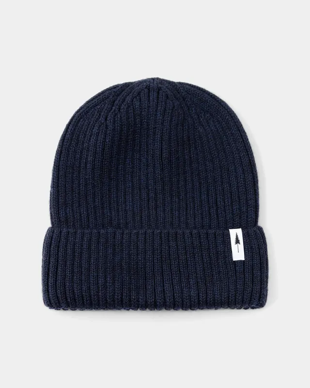 NIKIN Treeanie Merino Beanie Navy Mütze 100% Merinowolle