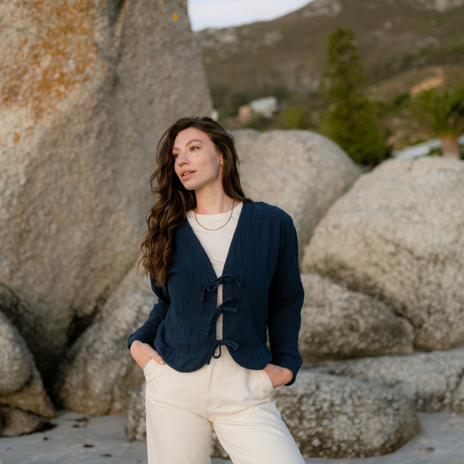 NORDLICHT Janne Musselin Jacke Damen leicht