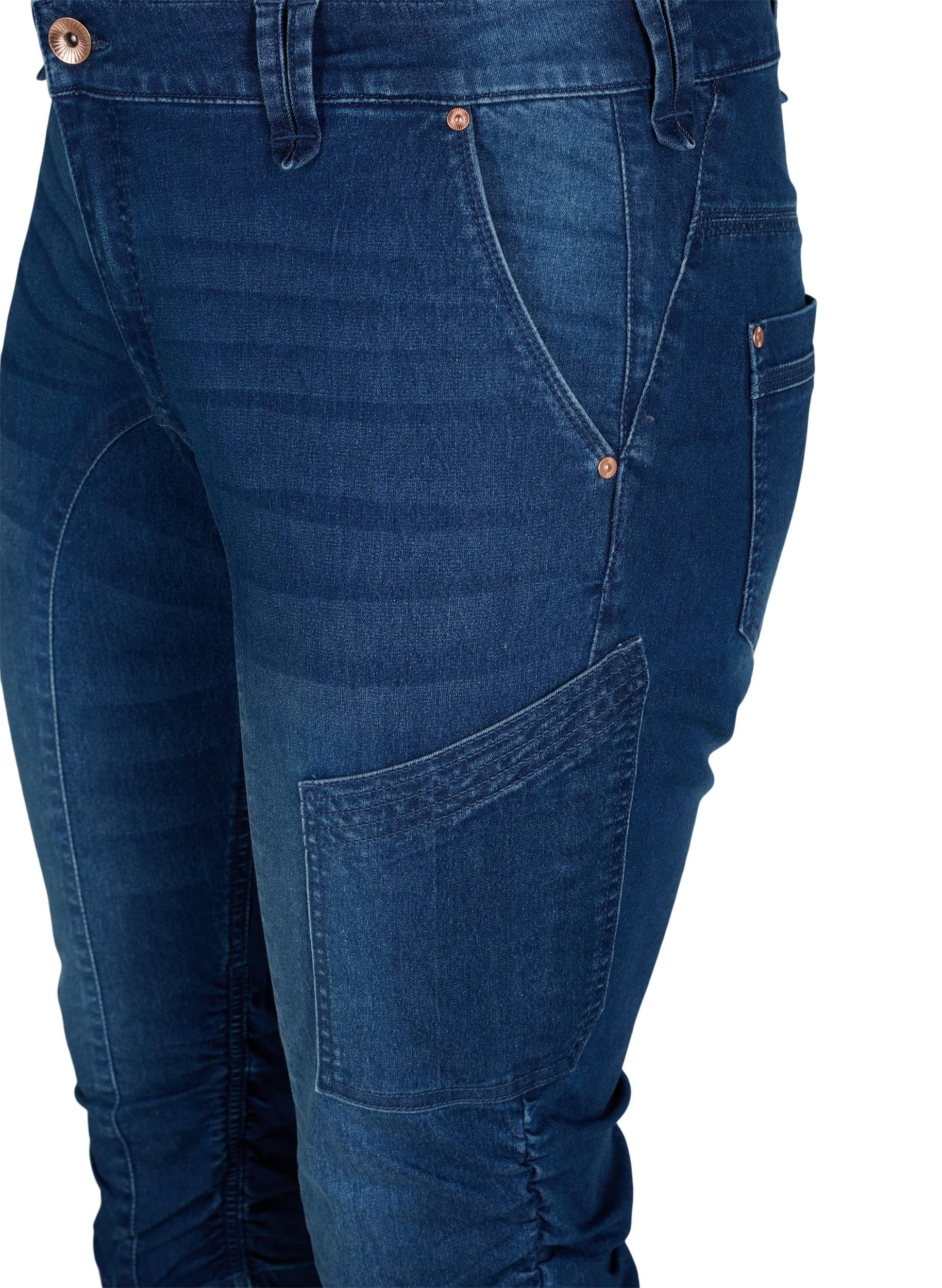 ZIZZI Jeans Capri Jeans 3/4 Slim Fit Baumwolle Stretch