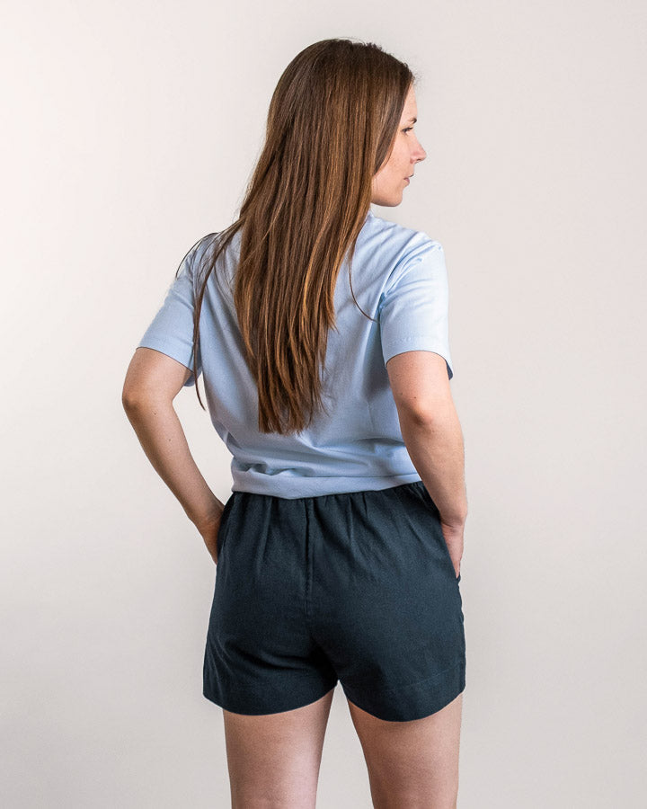 NIKIN TreeShorts Damen Shorts Dark Navy Hanf-Mix