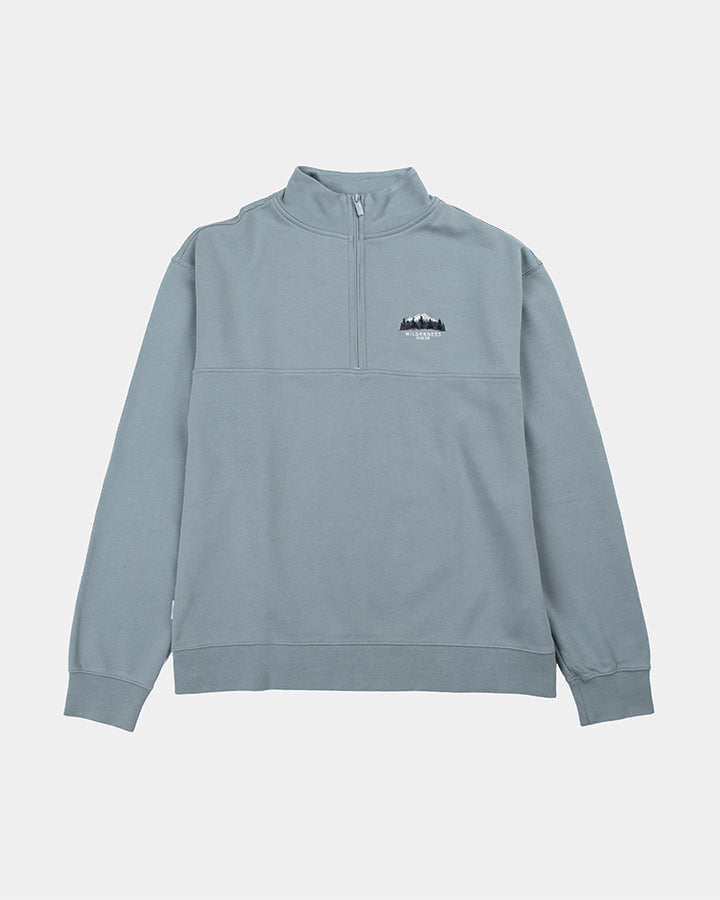 NIKIN TreeSweater Muntogna Quarter Zip Pullover Elemental Blue