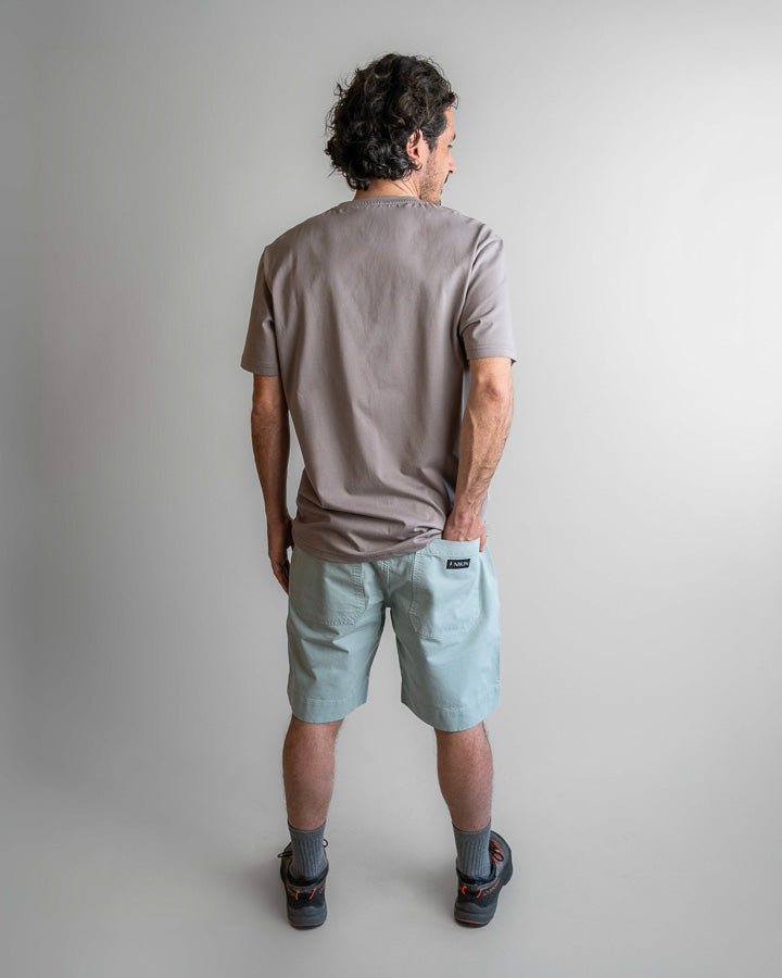 NIKIN TreeShorts Ripstop Shorts Dusty Teal Bio-Baumwolle