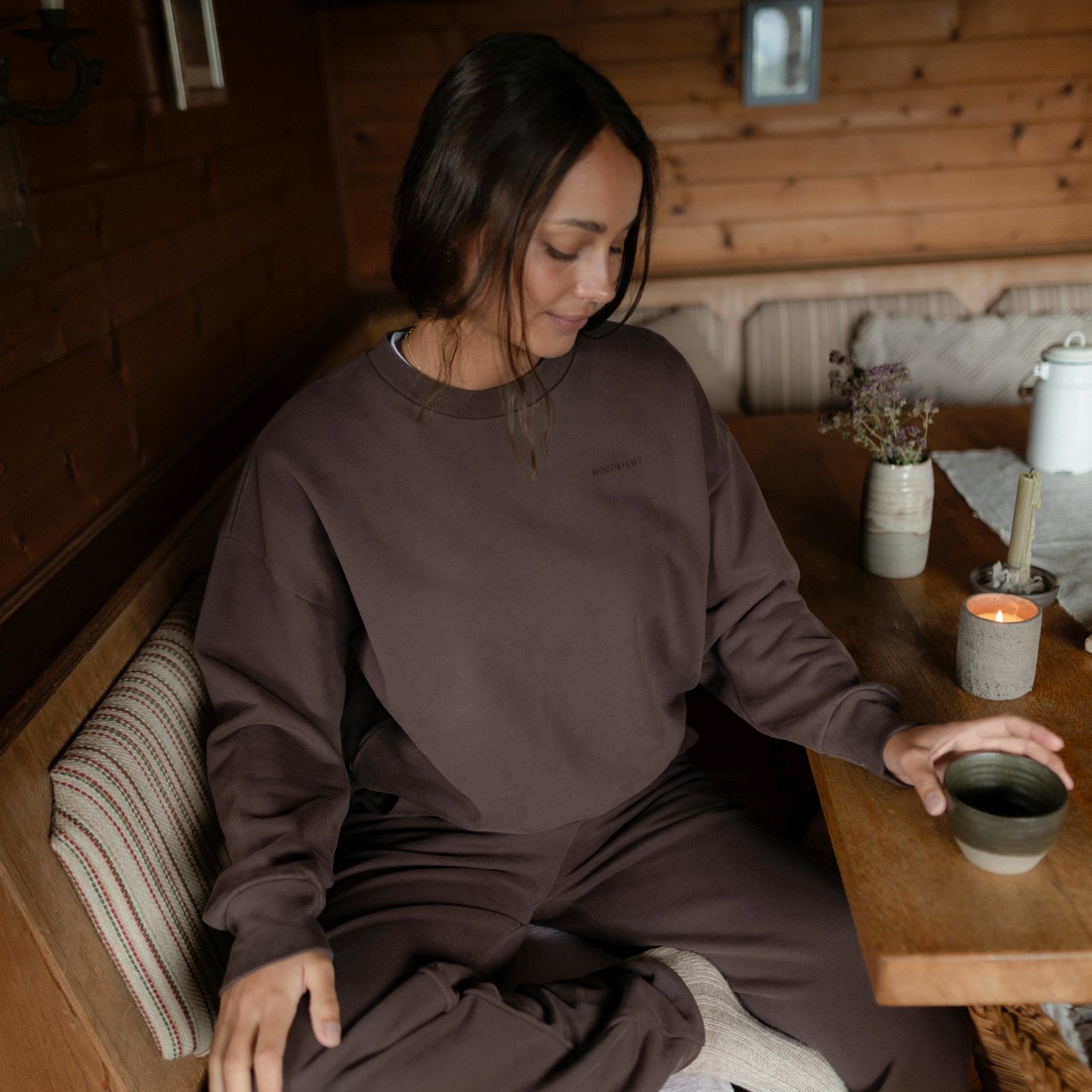 NORDLICHT Jonna Sweater Braun Pullover Bio weich