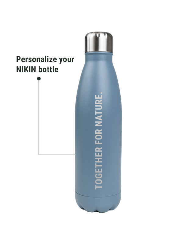 NIKIN TreeBottle Light Blue Flasche 500ml graviert