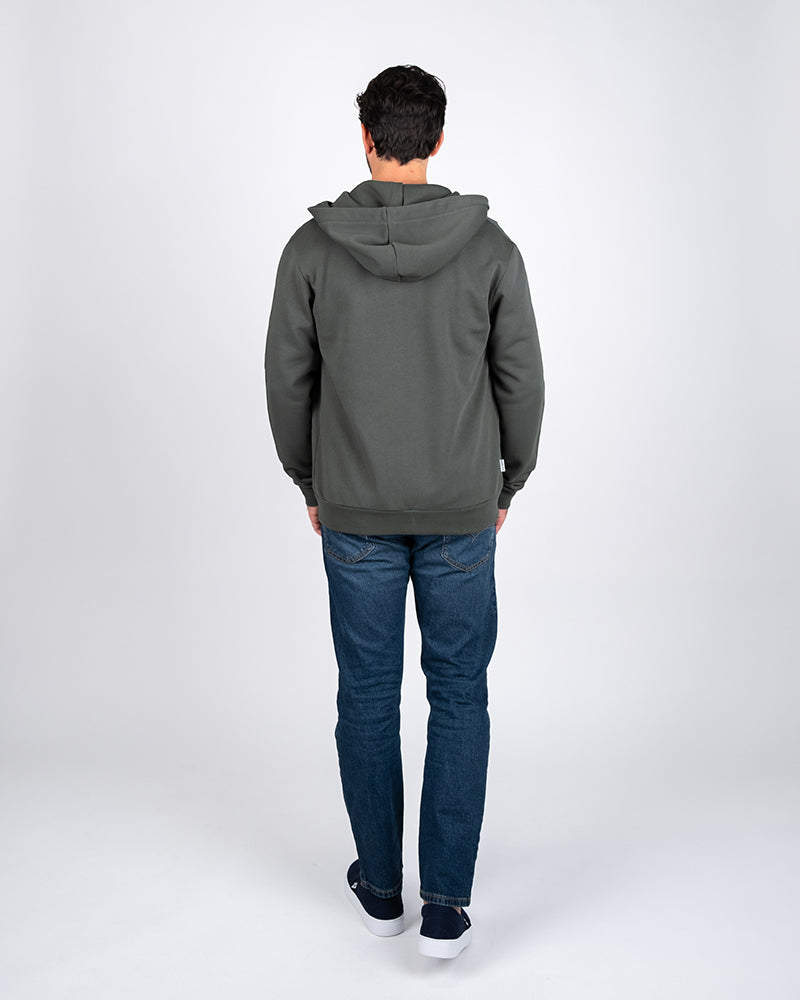 NIKIN TreeHoodie Jacket Hoodie Ash Green Bio-Baumwolle