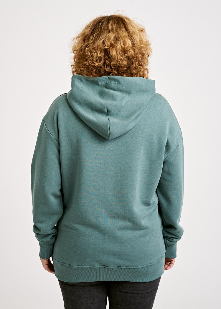 Wijld Hoodie Silver Pine Damen Kapuzenpulli Grün Bio