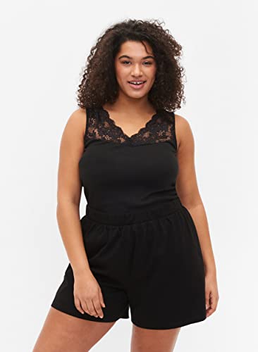 Zizzi Nightwear Pyjama Shorts Baumwolle Große Größen