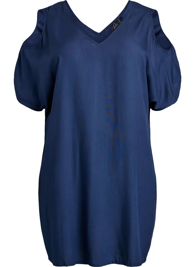 Zizzi Swim Strandkleid 46-48 Viskose lockere Passform