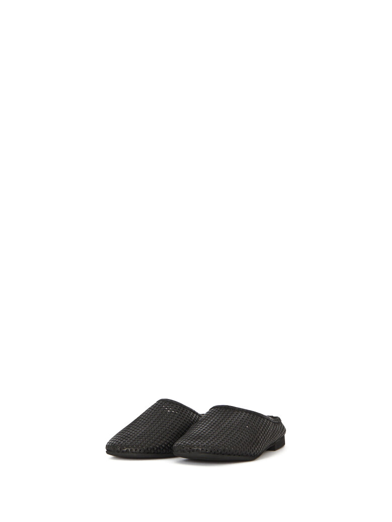 Sanctamuerte Scarpe Sabot Piatta Clogs flach Rundspitze
