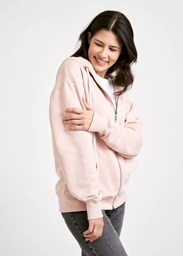Wijld Sweatjacke Smoked Rose Damen Sweatjacke rosa Holz