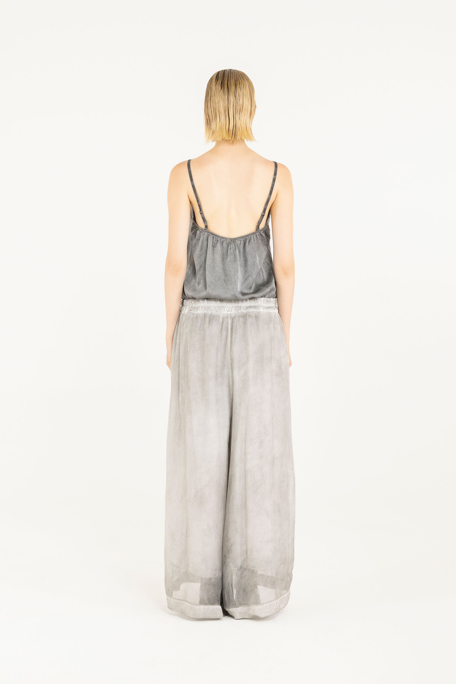 Sanctamuerte Pantaloni Pantalone Palazzo Hose Viskose