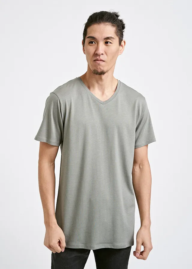 Wijld Alex V-Ausschnitt Woodshirt Herren Agave Green