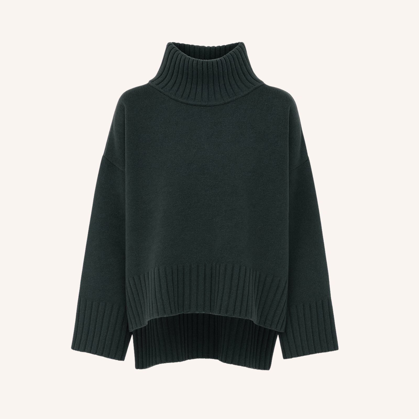 NORDLICHT Mina Wollpullover Damen Rollkragen Recyclingwolle