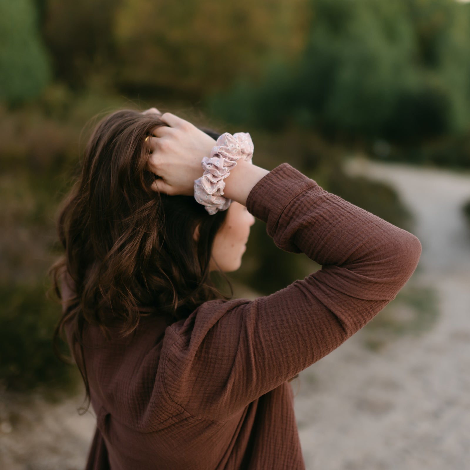 NORDLICHT Ecovero Scrunchie Pink Haargummi