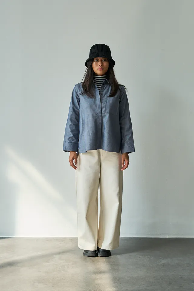 Christiane Strobel Oberteile HELEN Hemdbluse Denim Bio