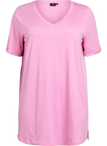 Zizzi T-Shirt Oversize Baumwolle Print Große Größen