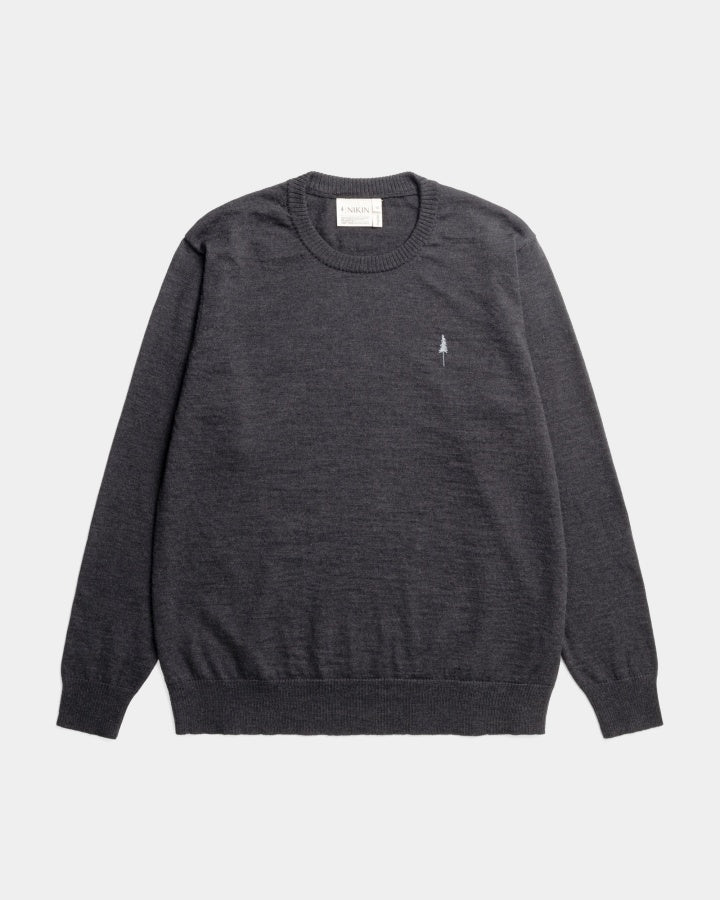 NIKIN TreePullover Merino Wool Pullover anthrazit meliert