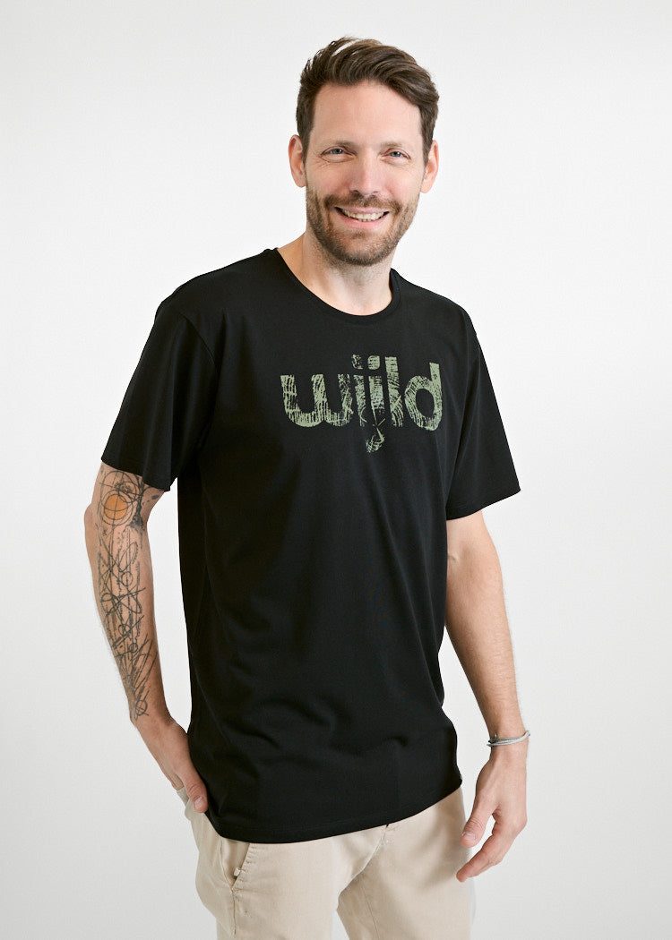 Wijld WoodShirt Timo Wijld Font Herren T-Shirt Bio