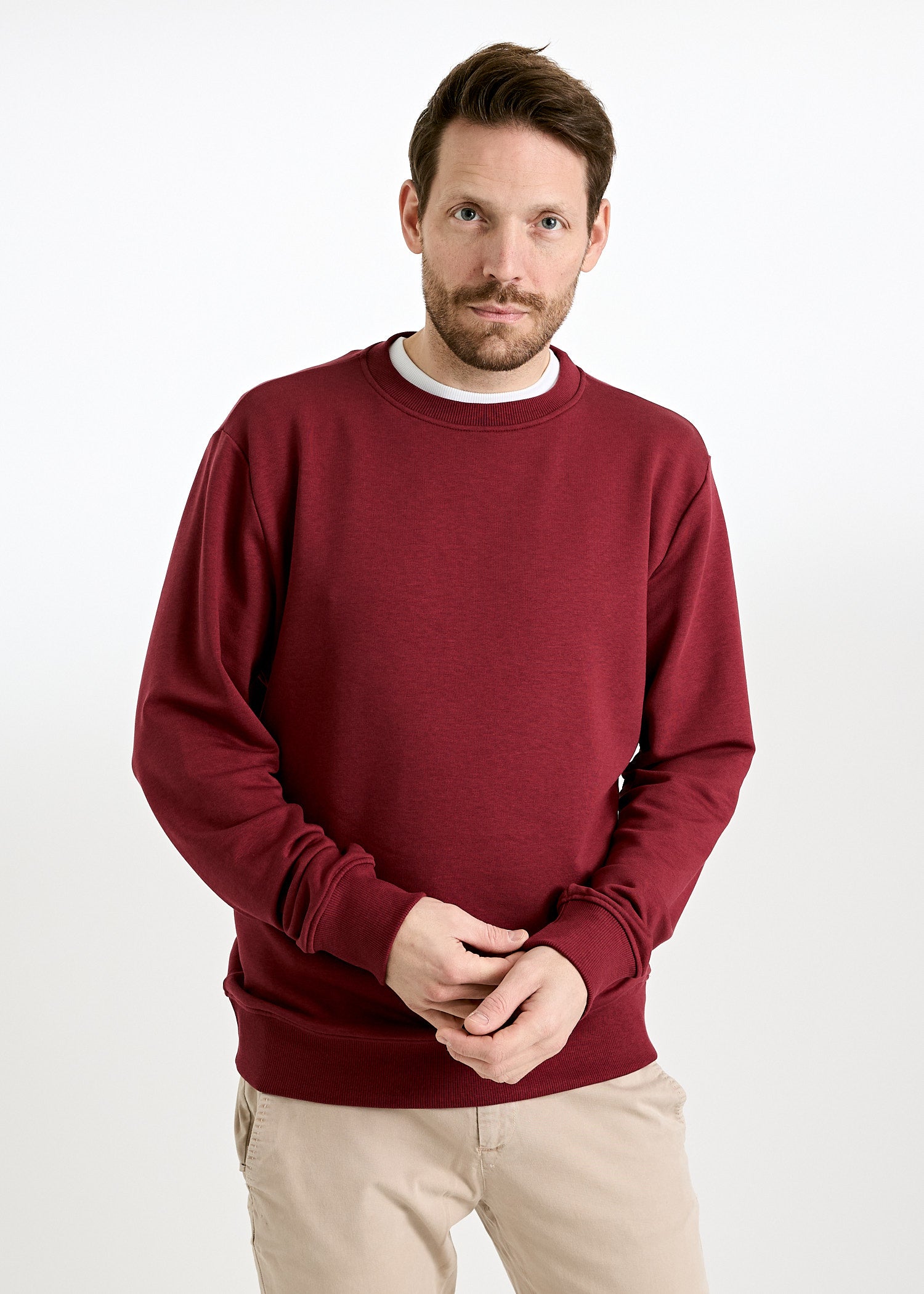 Wijld Till Herren Sweater Tibetan Red Lyocell-Bio-Baumwolle