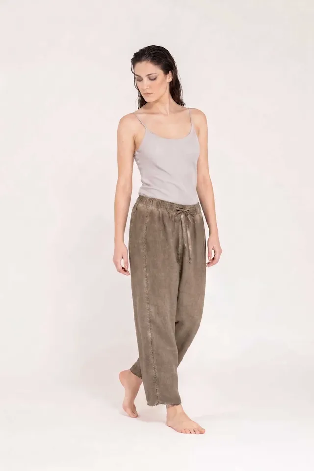 Sanctamuerte Pantaloni Hose Baumwolle Gabardine