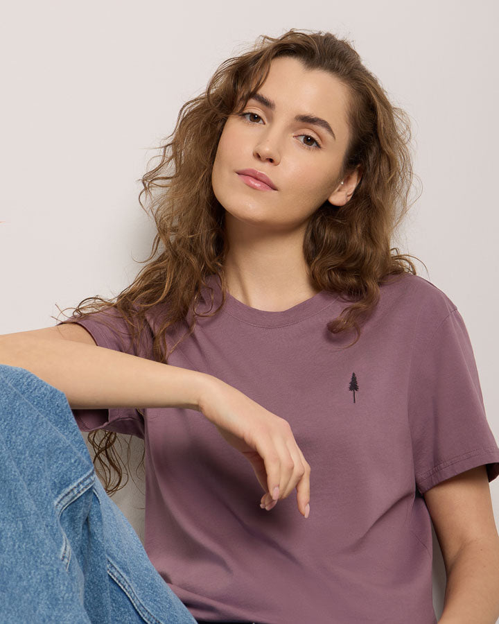 NIKIN TreeShirt Purple T-Shirt Bio-Baumwolle Regular