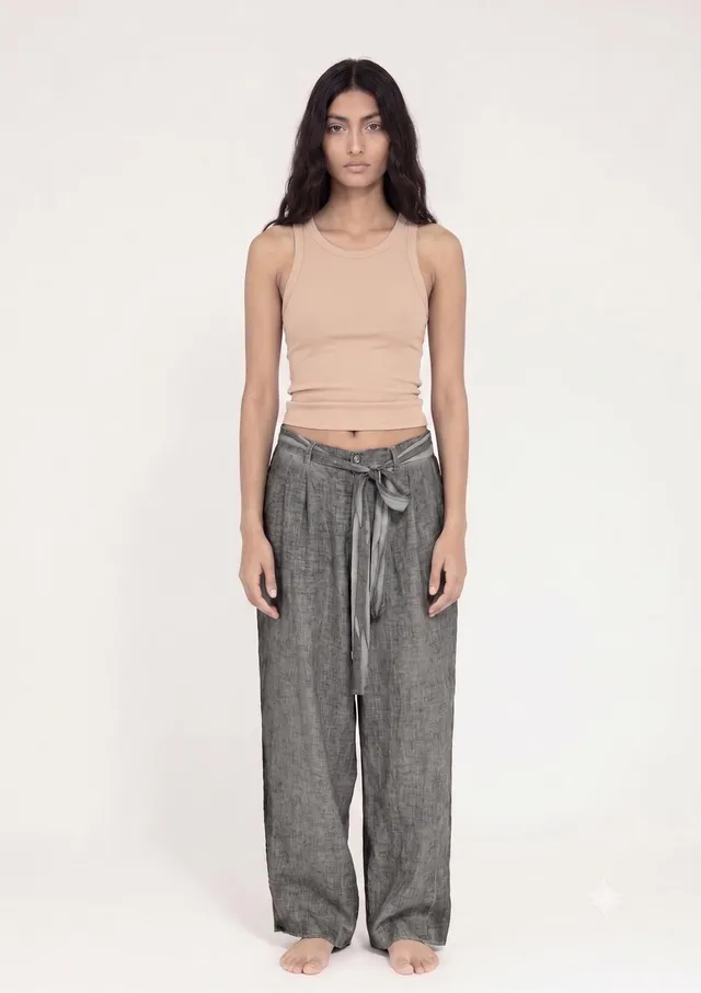 Sanctamuerte Pantaloni Over Hose Leinen Degradé