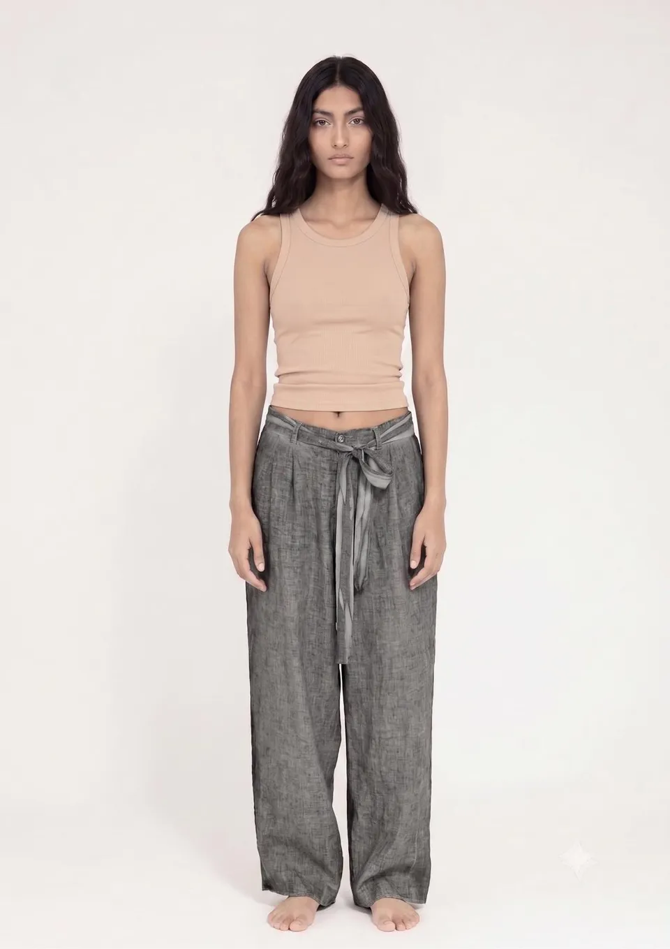Sanctamuerte Pantaloni Over Hose Leinen Degradé