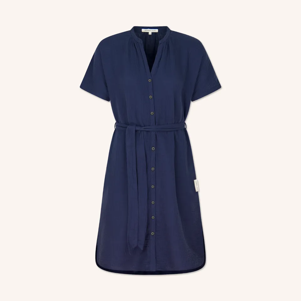 Nordlicht Ella Musselin Blusenkleid Damen mit Taschen