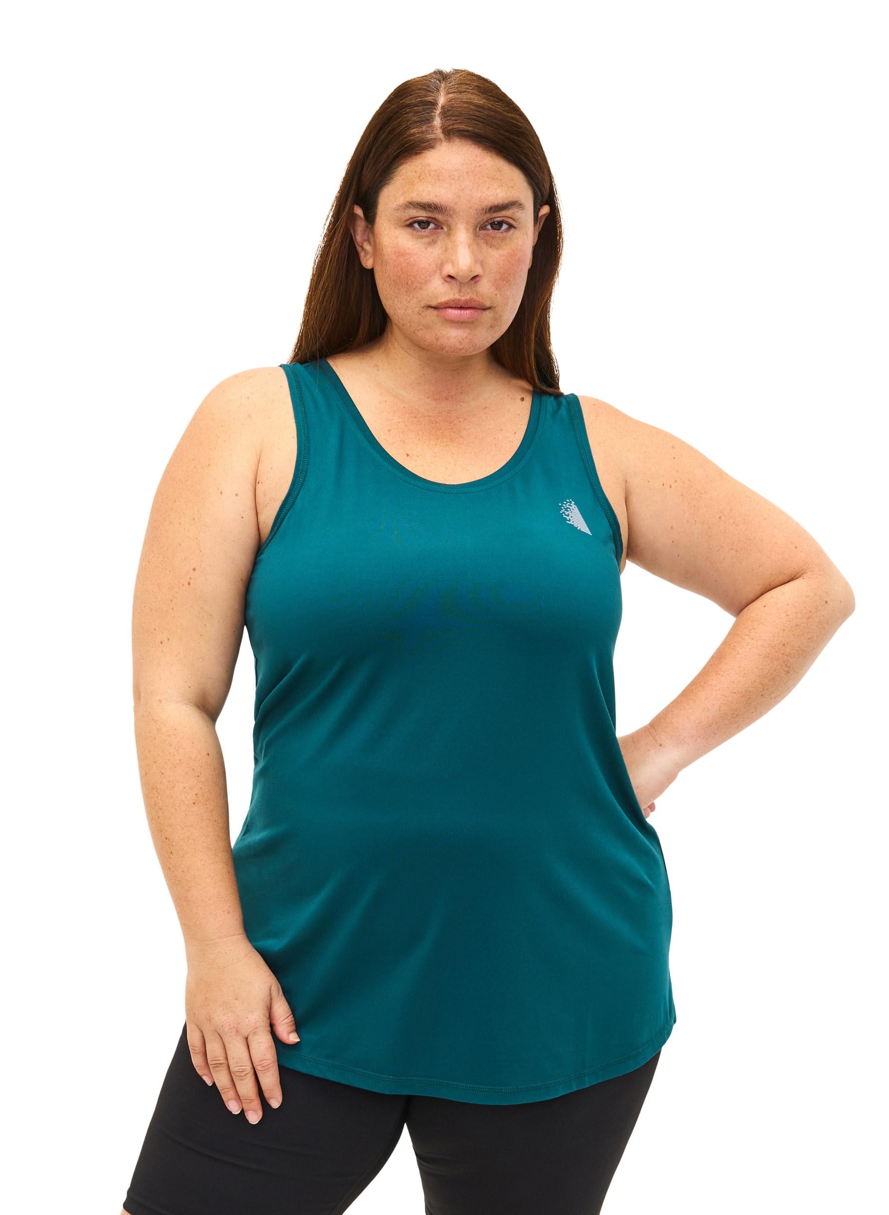 Zizzi Active Trainingsoberteil Damen Rundhals Stretch
