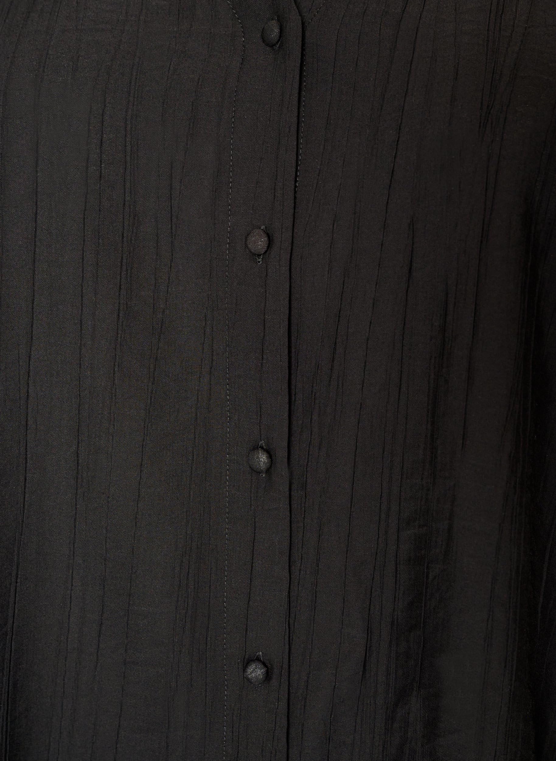 Zizzi Bluse Viskose Damen Knopfbluse Coca Mocha