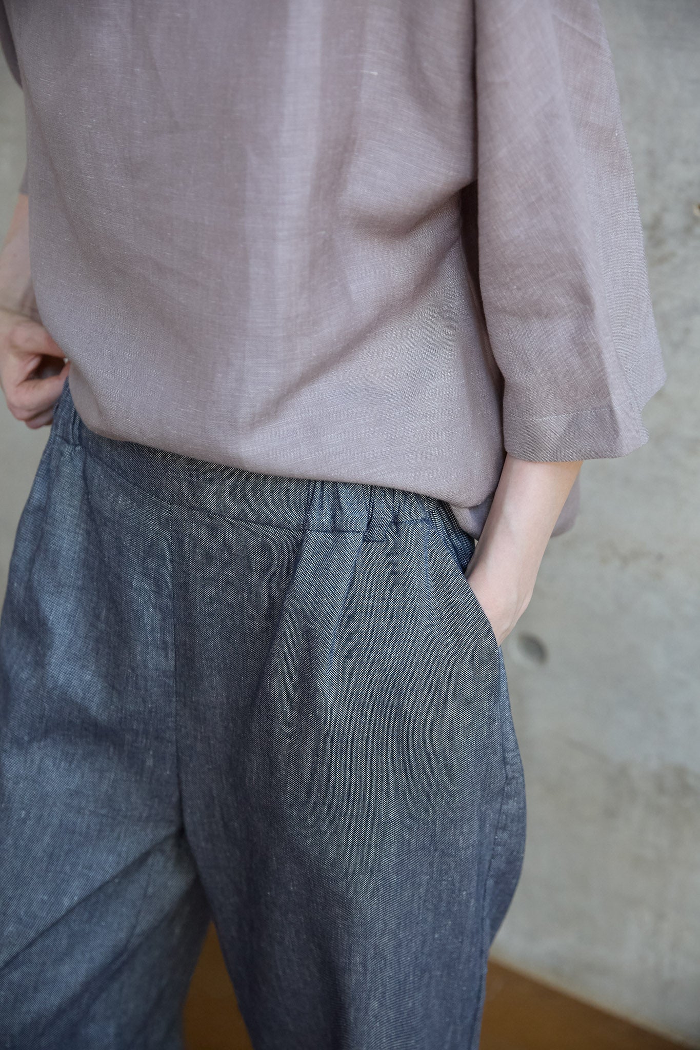 Christiane Strobel BRITT Culotte Baumwolle-Leinen 7/8