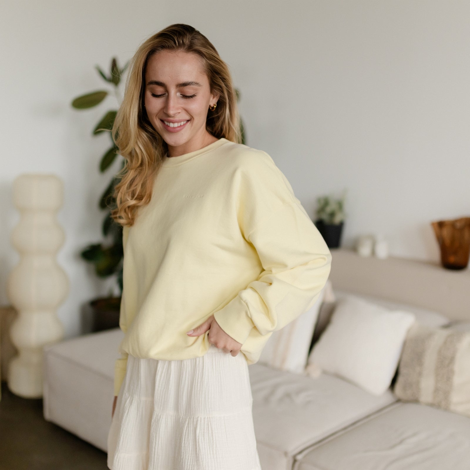 Nordlicht Jonna Sweater Gelb Bio-Baumwolle