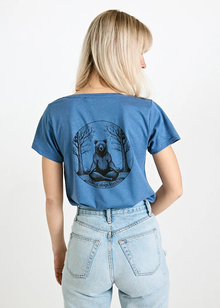Wijld Woodshirt Lena Yoga Bear Damen T-Shirt Print