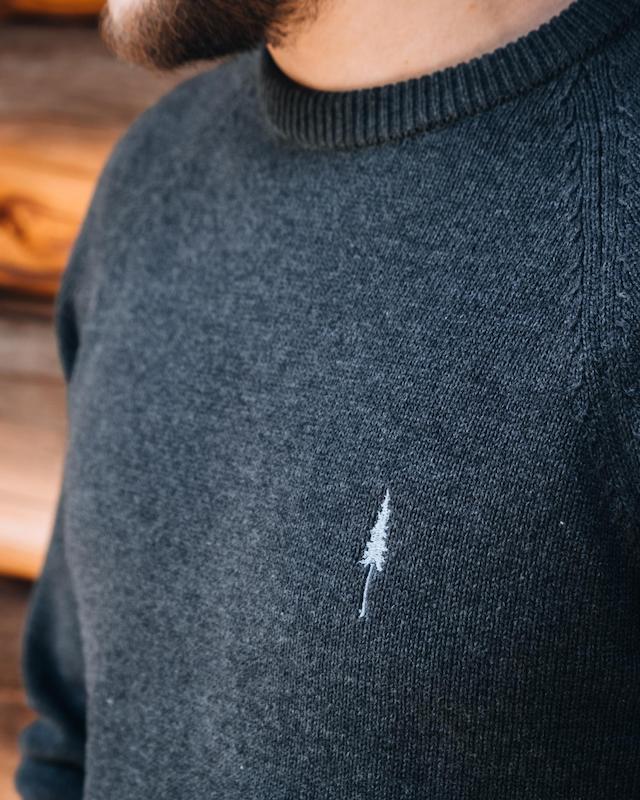 NIKIN TreePullover Cosy Pullover Anthracite Mel Grau