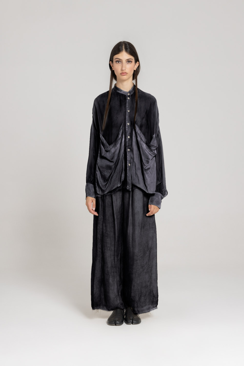 Sanctamuerte Camicie Coreana Hemdbluse Viskose Seide