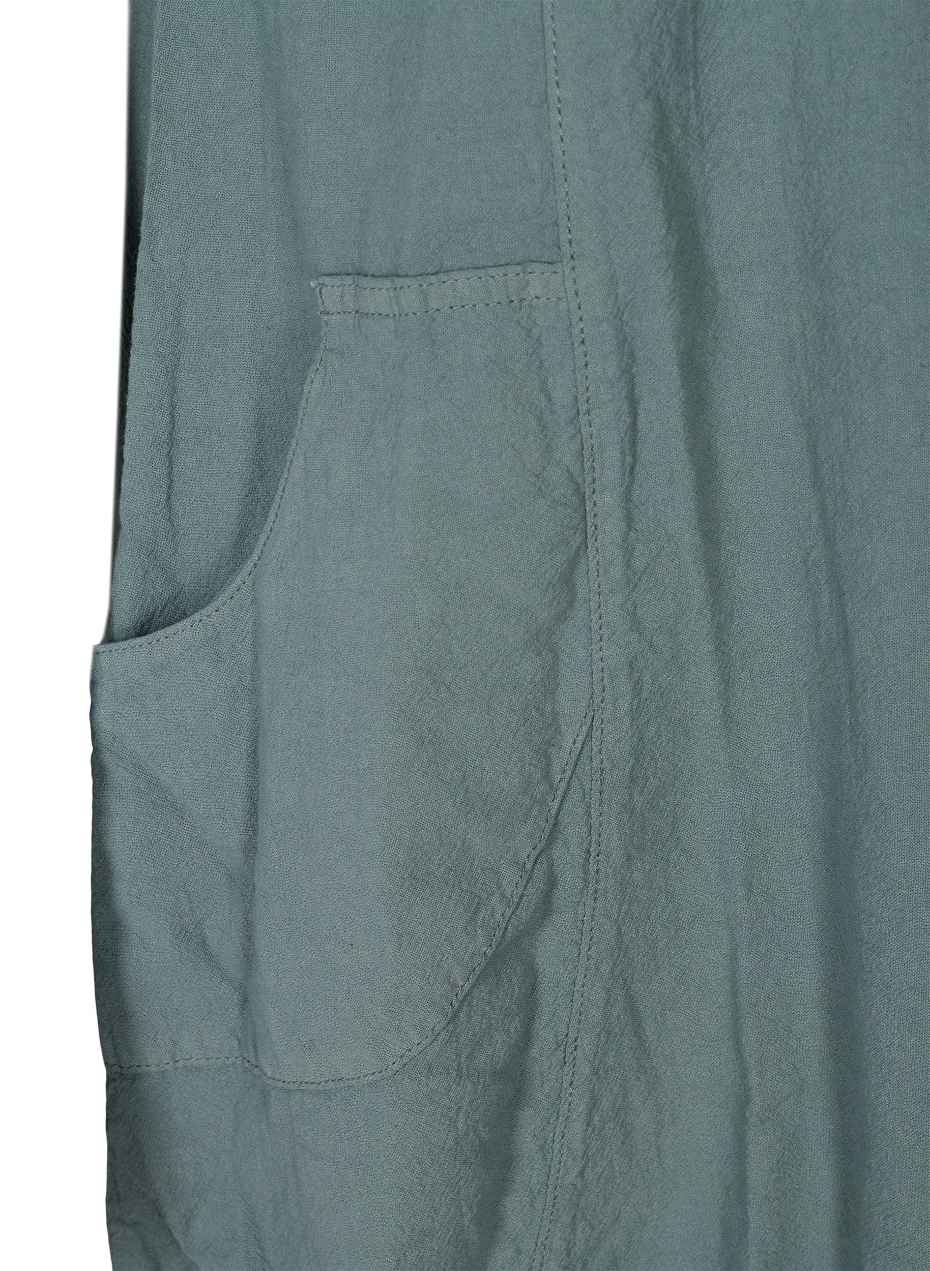 ZIZZI Dresses Baumwollkleid Kurzarm 50-52 Schwarz Baumwolle