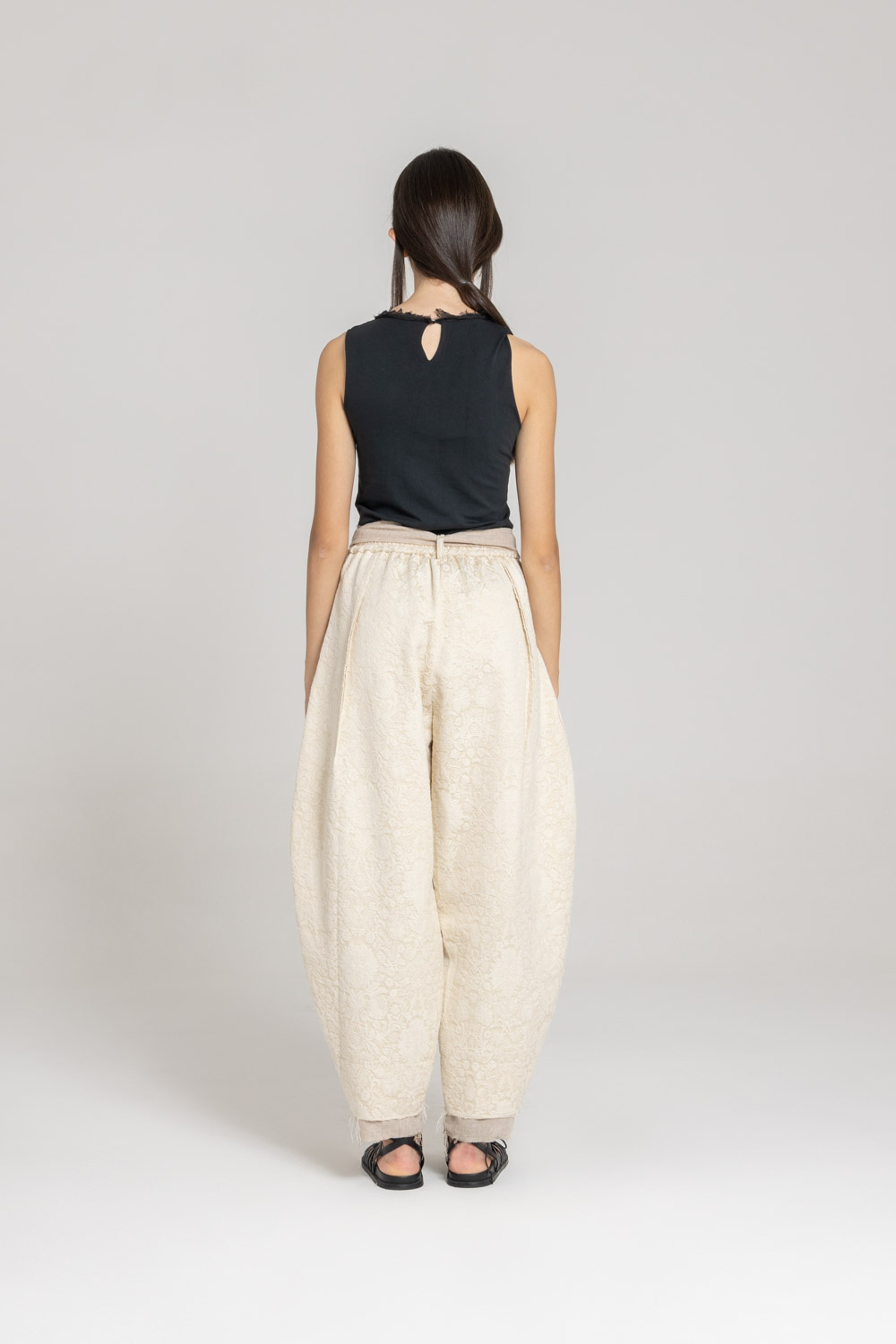 Sanctamuerte Pantaloni Hose Over Baumwolle Weit