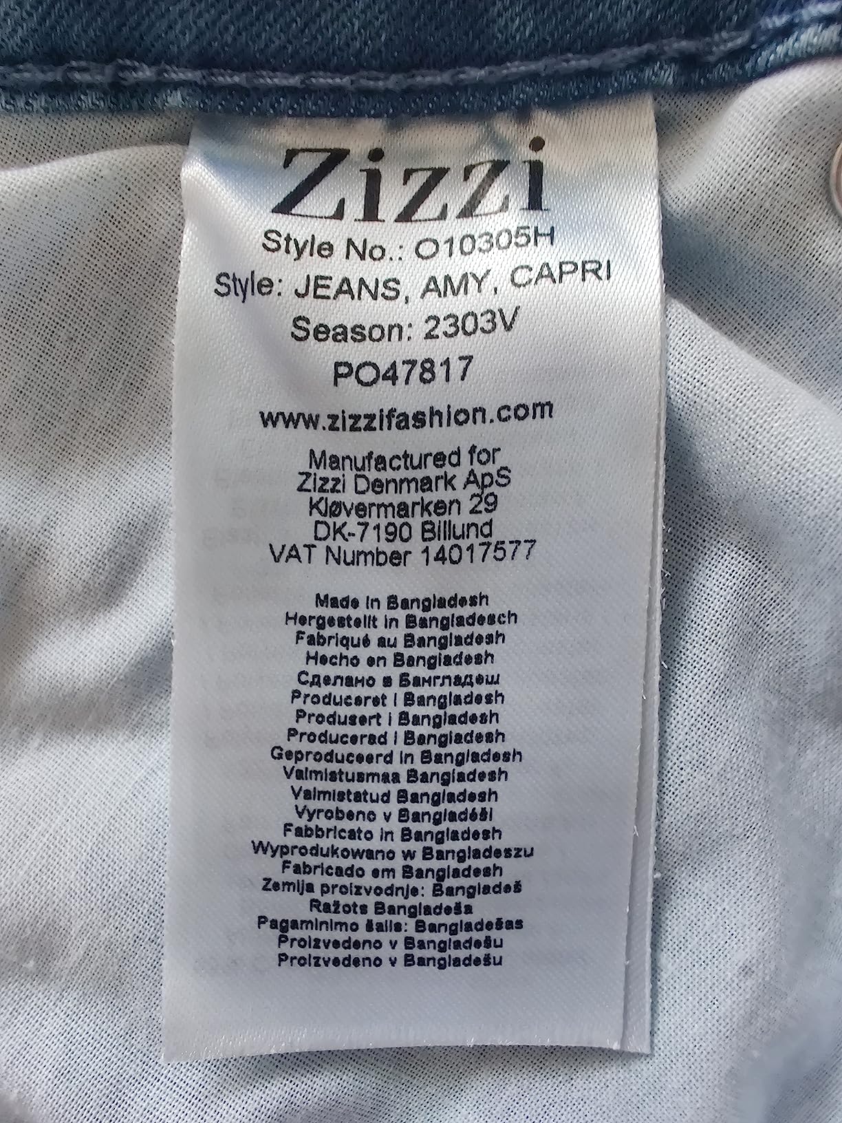 Zizzi Amy Capri Jeans Damen schwarz 3/4 High Waist
