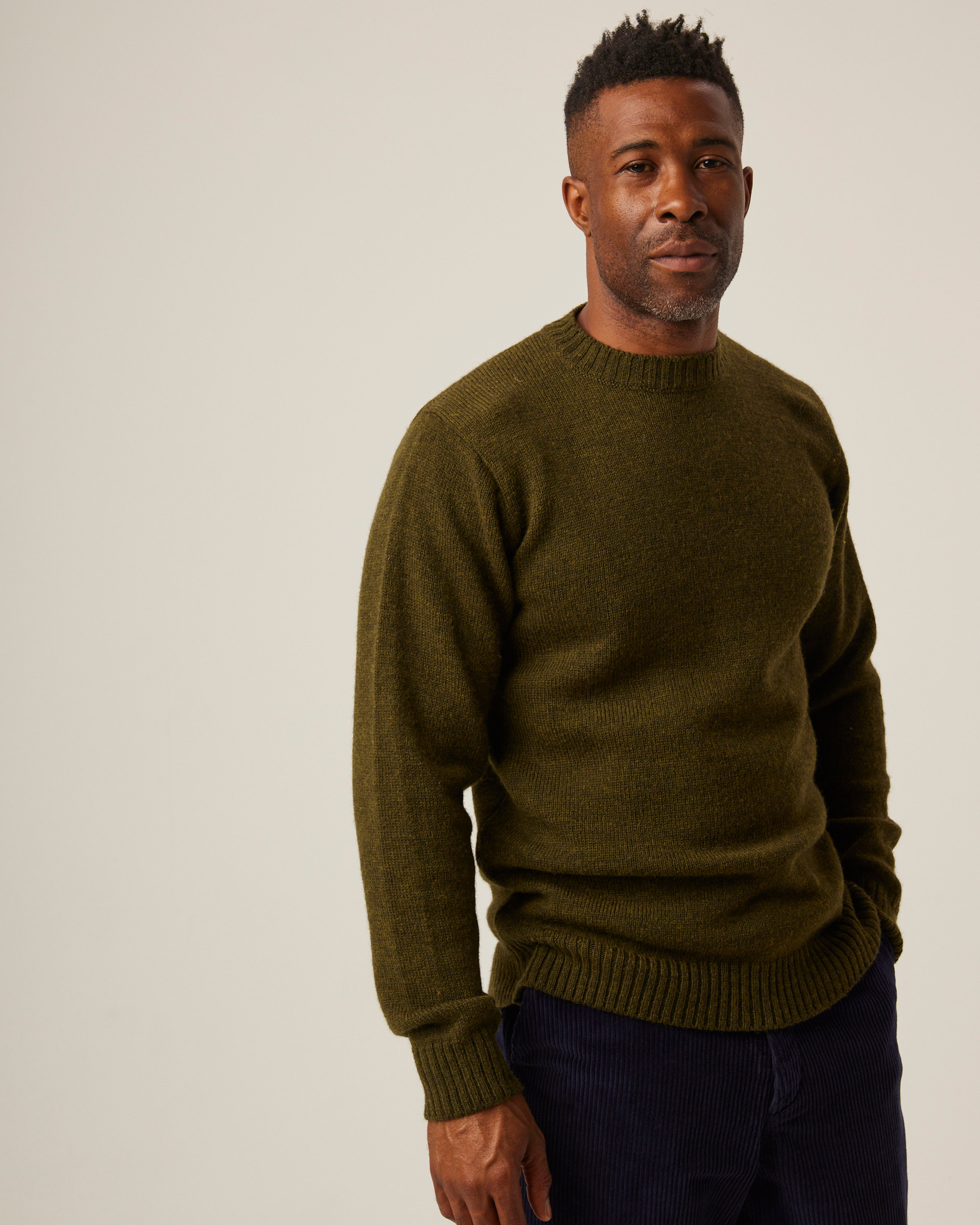 Peregrine Makers Crew Jumper Herrenpullover Orange M Merino