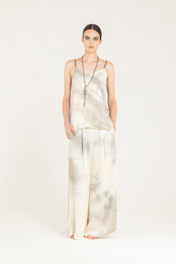 Sanctamuerte Top Tank Top Trägertop Viskose Satin