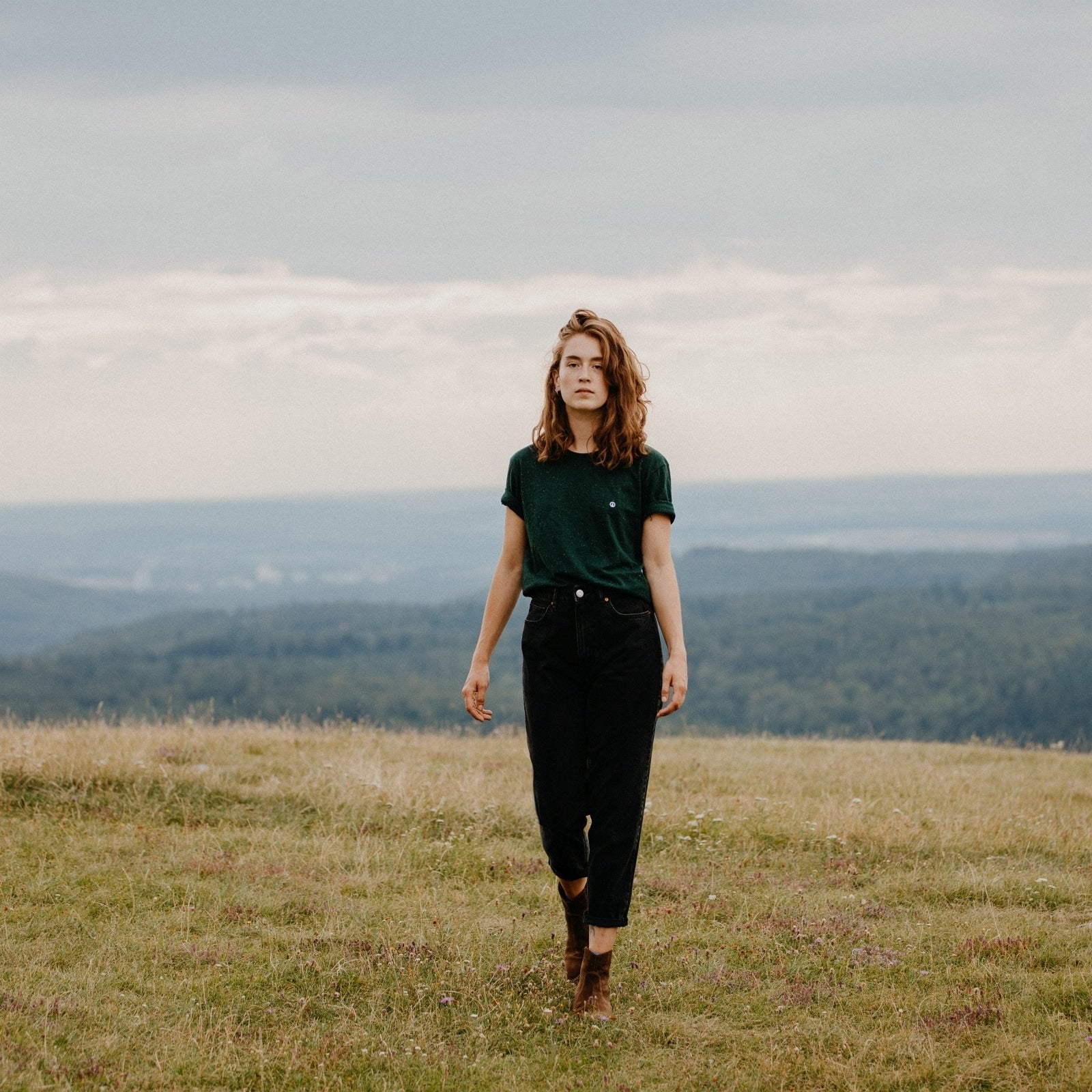 NORDLICHT Alva Rundhals T-Shirt Bio-Baumwolle Grün