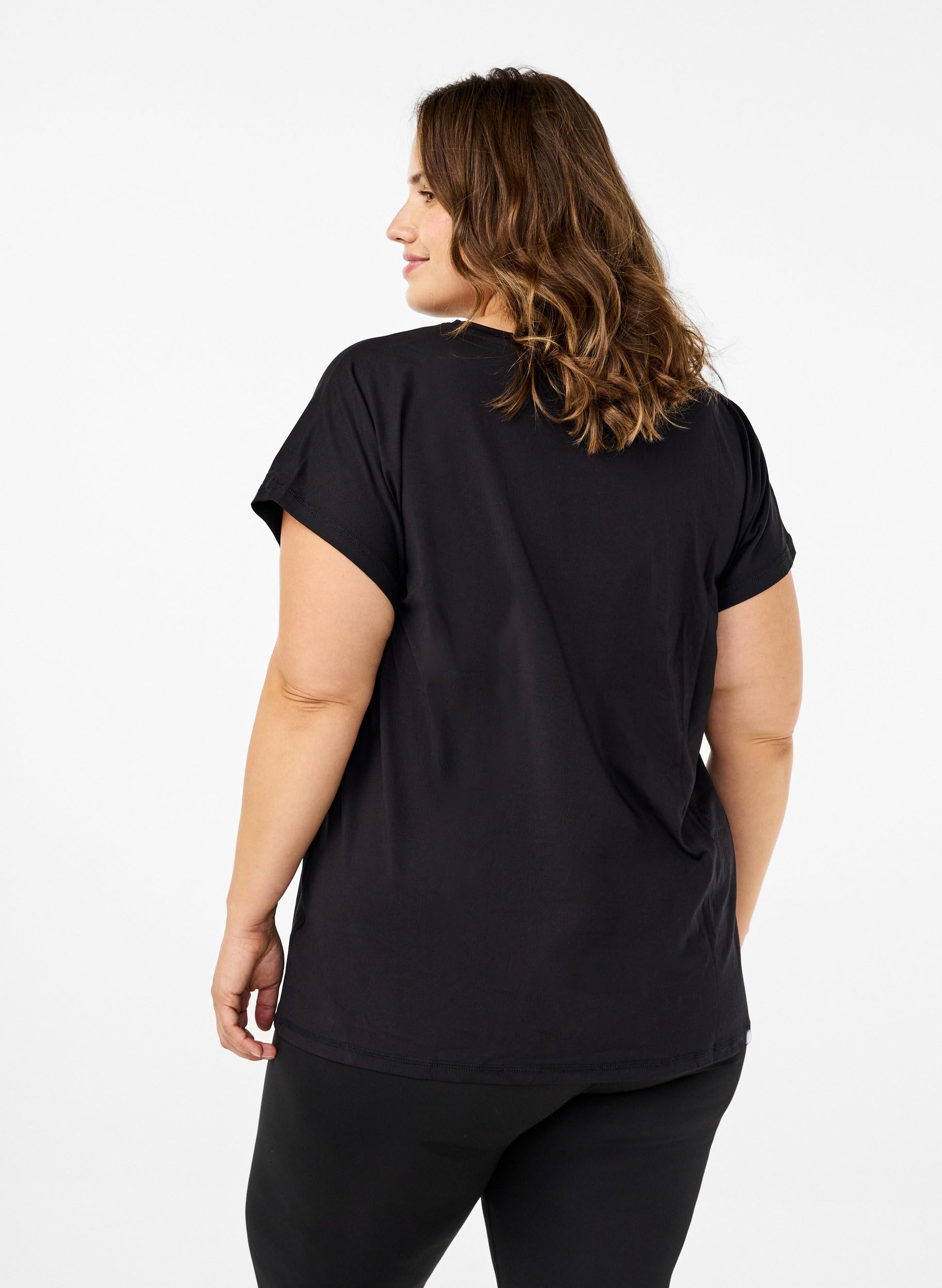 ZIZZI Activewear Sportshirt T-Shirt Kurzarm 46-48 locker